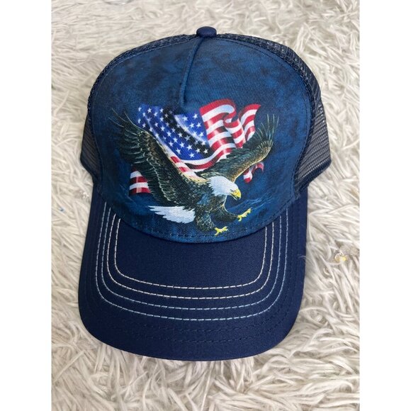 The Mountain Other - The Mountain Hat Bald Eagle Flat Patriotic USA OSFM Brand new Ballcap Snapback T
